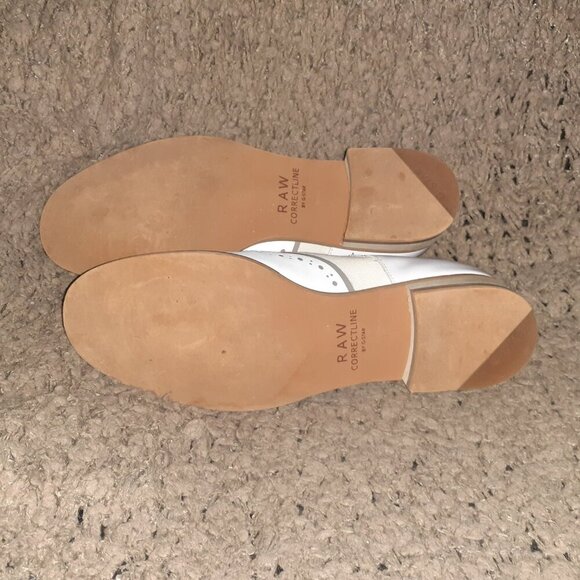 G-STAR RAW CORRECTLINE-White Leather/Patent Wingtip Design-Sz 8-Near Mint - Picture 9 of 9